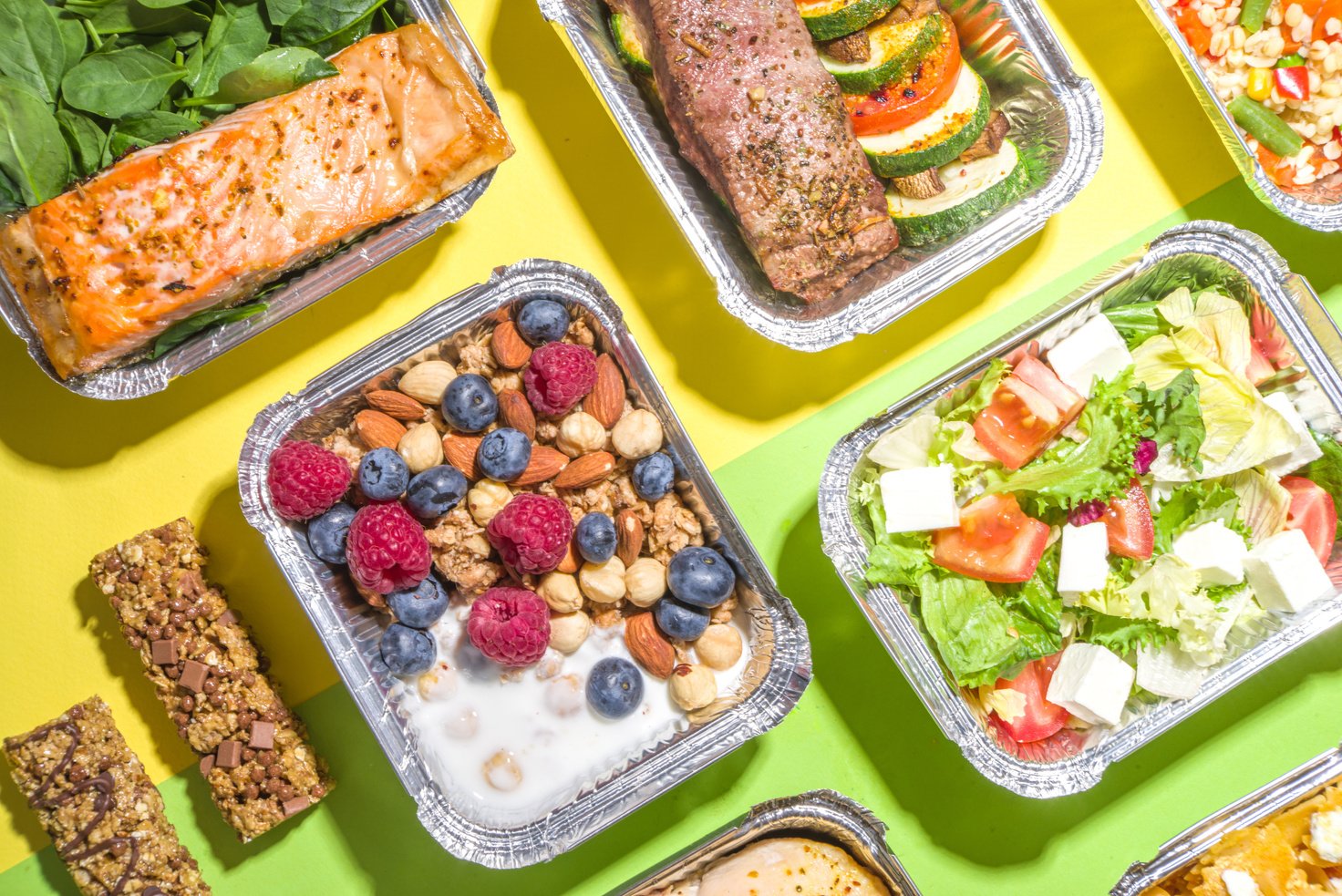 Healthy food delivery lunch boxes